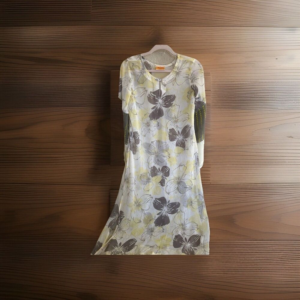 Sobia Zuha Original Sheer Dress‎ Pakistani Designer Slit Leg Sheer Summer Unique